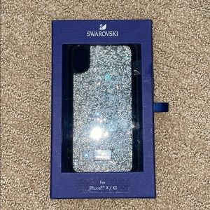 Swarovski crystal black and silver x/xs phone case